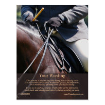 Horse business marketing post card