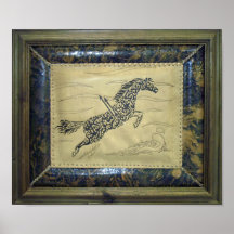 HORSE calligraphy Poster