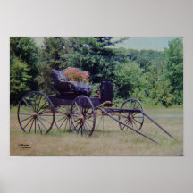 Horse Carriage Poster