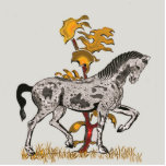 Horse Champ Gold Photo Sculpture