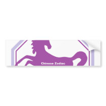 horse chinese zodiac bumper sticker