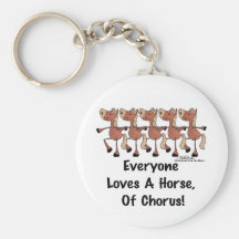 Horse Chorus Line Key Chain