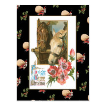 Horse Christmas Post Cards