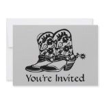 Horse Cowboy Boots Invitation