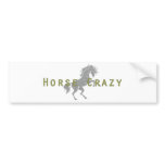 Horse Crazy Bumper Sticker