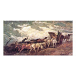 Horse-Drawn By Daumier Honoré photo cards