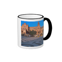 Horse drawn carriage in the Plaza de Espana in Coffee Mugs
