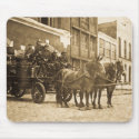 Horse Drawn Fire Engine Vintage mousepads