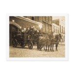Horse Drawn Fire Engine Vintage Postcard
