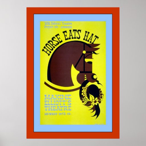 Horse Eats Hat Print
