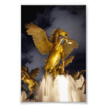 Horse Fountain Photo Print