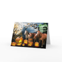 Horse Halloween Greeting Card