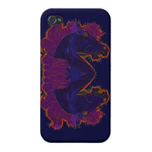 Horse Head, Animal-lover, Horse-lover Artwork iPhone 4 Case