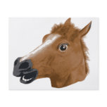Horse Head Creepy Mask Flyer Design