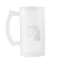 Horse Head in Grey Siloutte Coffee Mug