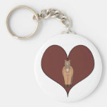 Horse Heart Key Chains