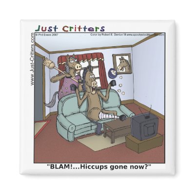 Horse Hiccups Refrigerator Magnets by JustCritters