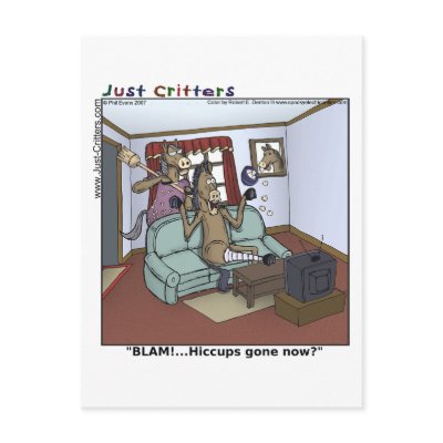 Horse Hiccups Postcard