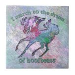 HORSE HOOFBEATS CERAMIC TILE