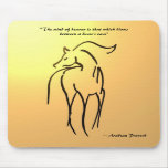 Horse Illustration Mousepad - Arabian Quote