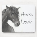 HORSE IN PENCIL: REALISM: HORSE LOVERS mousepads