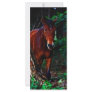 Horse in the forest rack card design
