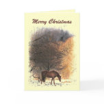 Horse in Winter Christmas cards