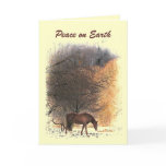 Horse in Winter Peace on Earth cards