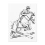 Horse Jumping Post Card