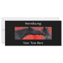 Horse Kiss Customized Rack Card