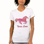 Horse Lover in Pink t-shirts