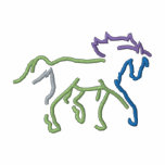 Horse Outline embroidered shirts
