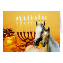 Horse Pals Chanukah Card