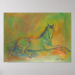 Horse Pastel Portrait Poster posters