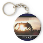 Horse & Peace Keychain