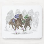 Horse Racing Art - The Thunder of Hooves Mousepads