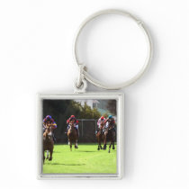 Horse Racing Field Keychain