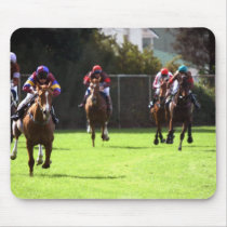 Horse Racing Field Mouse Pad
