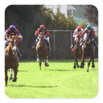 Horse Racing Field Stickers