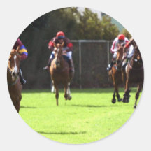 Horse Racing Field Stickers