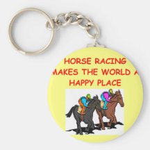 horse racing keychain