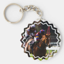 Horse Racing Keychain
