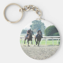 Horse racing keychain