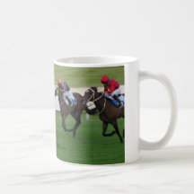 Horse racing mug