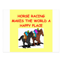 horse racing post card