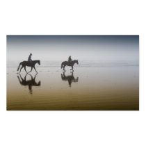 Horse riders - 2012 pocket calendar business card templates