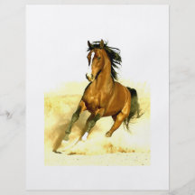 Horse Running Full Color Flyer