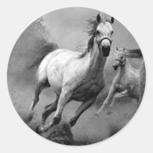 Horse Running Stickers