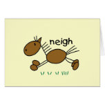 Horse Says Neigh Tshirts and Gifts Card