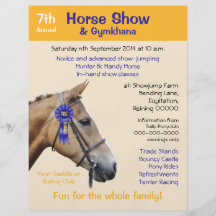 Horse show or event flyer